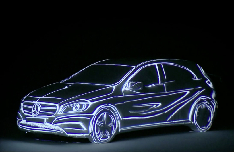 2 Stck Auto-willkommenslicht Mercedes-benz Willkommenslicht Fr A-klasse  B-klasse C-klasse E-klasse Gle~ Spezielles Auto Modifiziertes  Laserprojektions